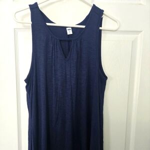 Women's Navy Sleeveless Top